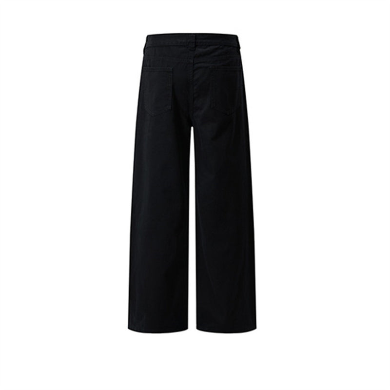 Baggy Cargo Pants for Men – Wide Leg Pleated Straight-Cut Workwear Trousers