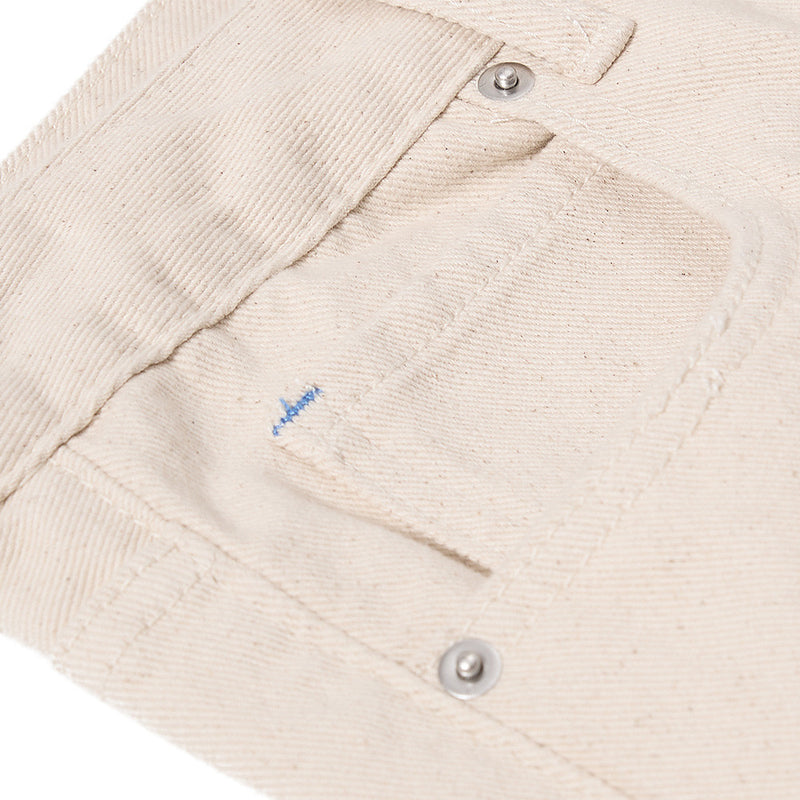 Jeans bootcut à jambes larges pour homme – Denim beige à coupe décontractée