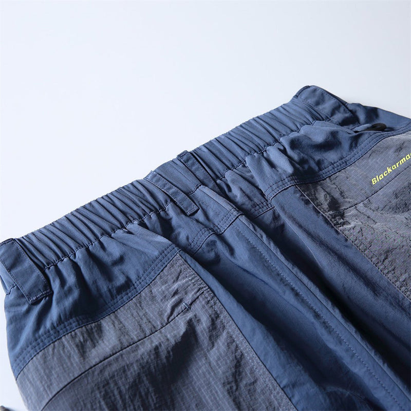 Wide-Leg Colorblock Track Pants – Relaxed Fit Outdoor Sport Trousers