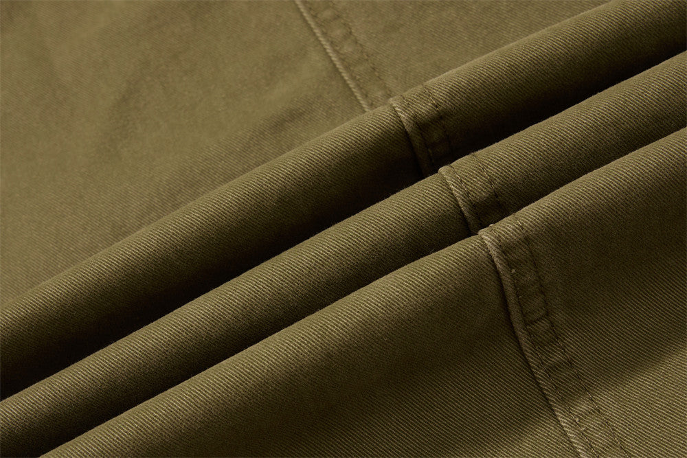 Wide-Leg Cargo Pants – Punk Streetwear Deconstructed Multi-Pocket Trousers