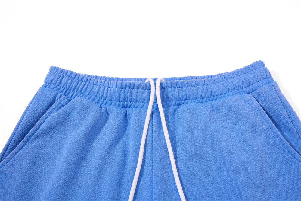 Wide-Leg Sweatpants with Rolling Stones Graphic Print & Drawstring Ankles