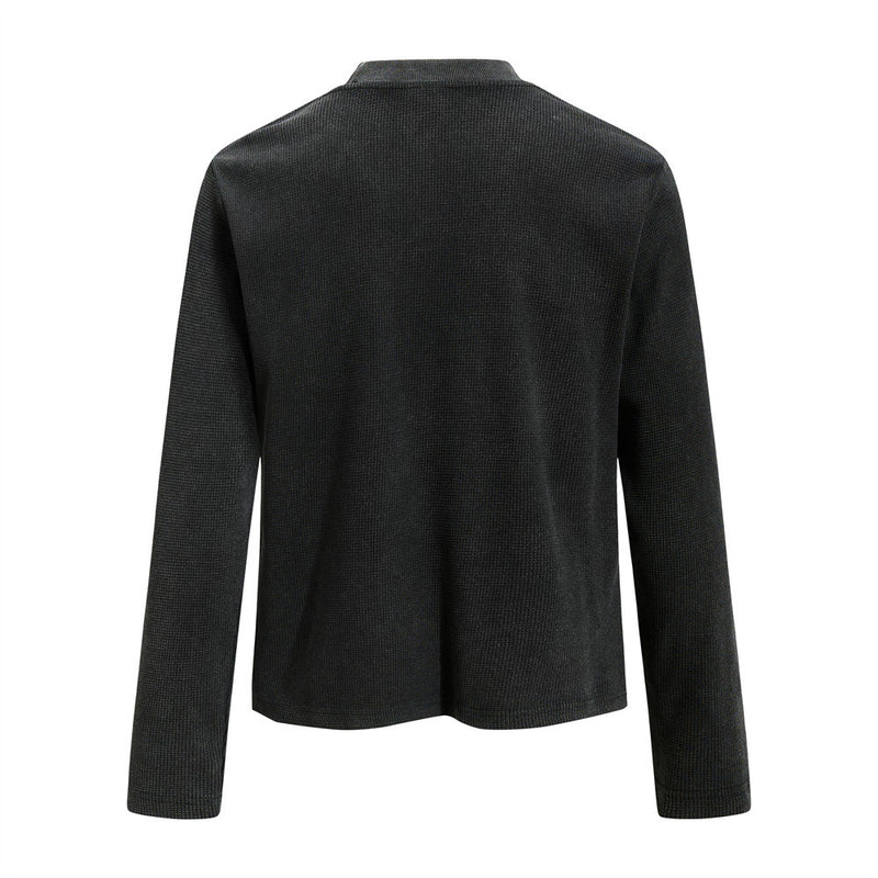 Bauhaus Gothic Rock Waffle Knit Long Sleeve Shirt – Vintage Band Graphic Tee