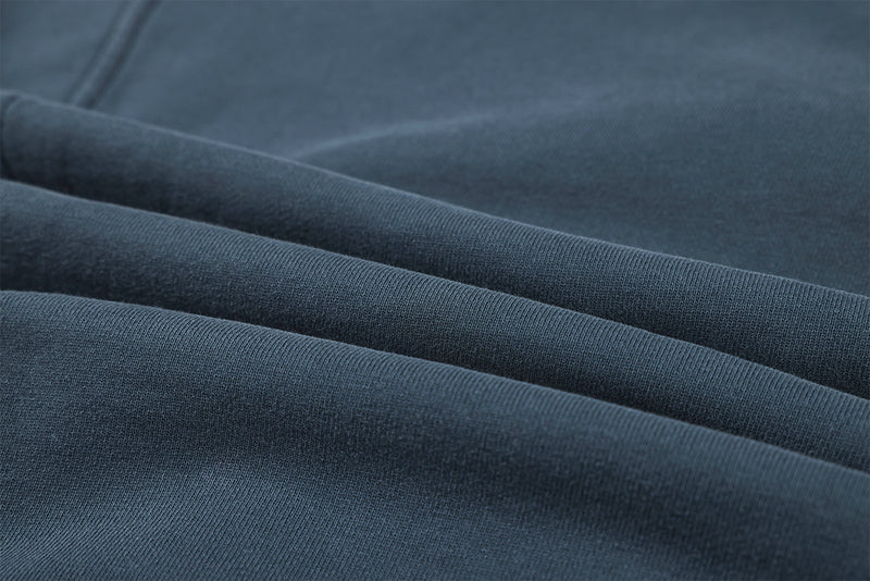 Veste à capuche zippée à multiples poches – Délavage acide vintage