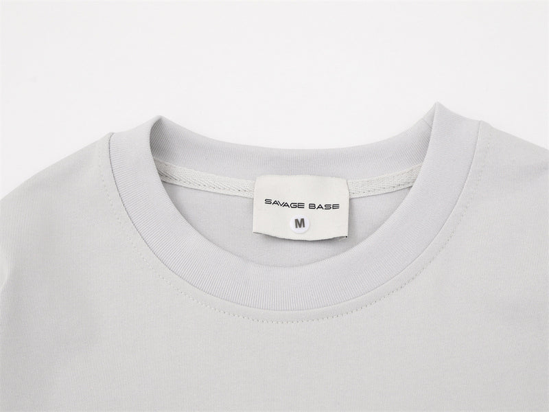 T-shirt homme à manches longues – Imprimé yeux, effet deux-en-un et manches rayées