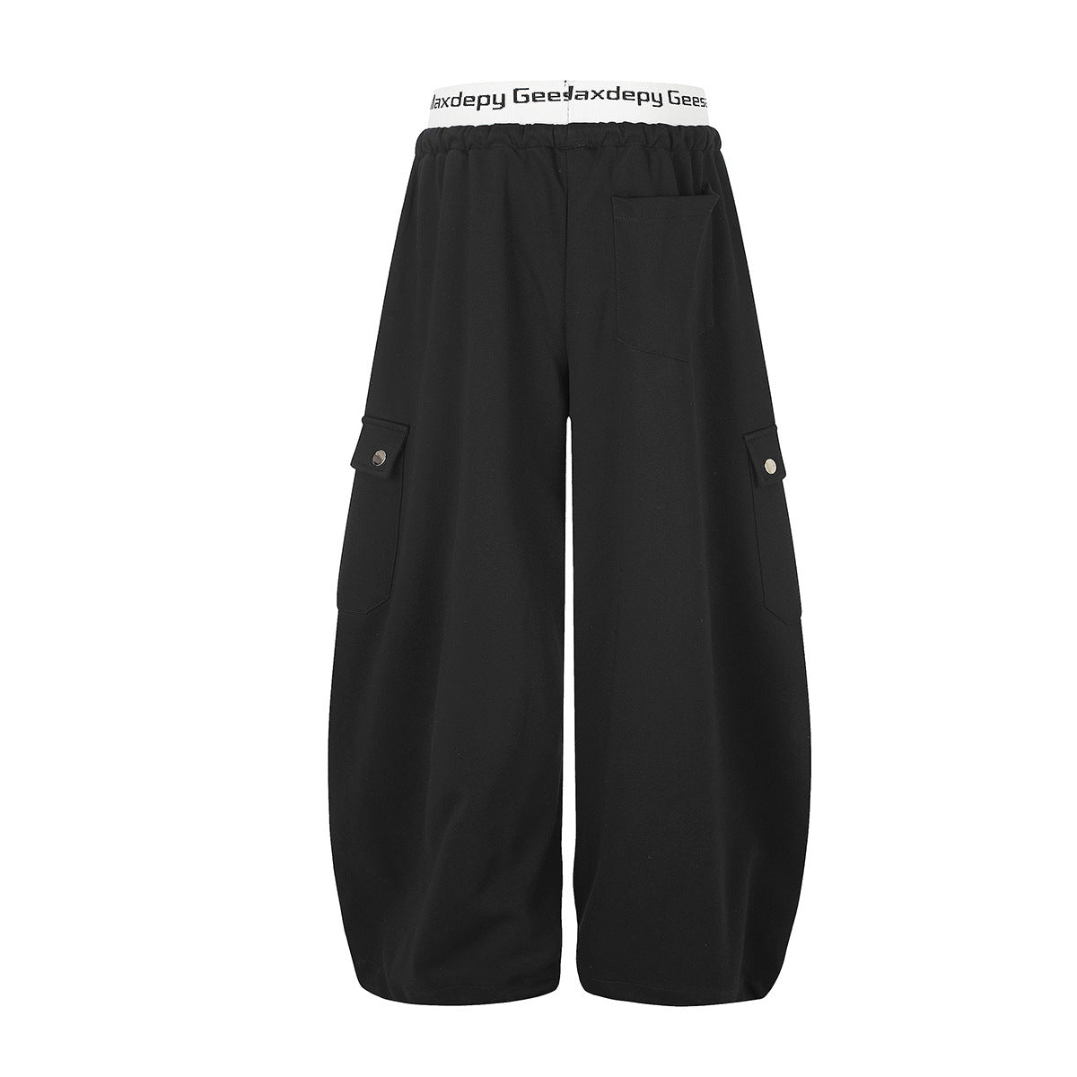 Pantalon cargo de survêtement coupe ample, jambes larges, graphique brodé, baggy