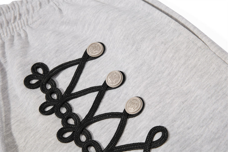 Oversized Zip-Up Hoodie Men – Rope Lace Detail Wide-Leg Sweatpants Set