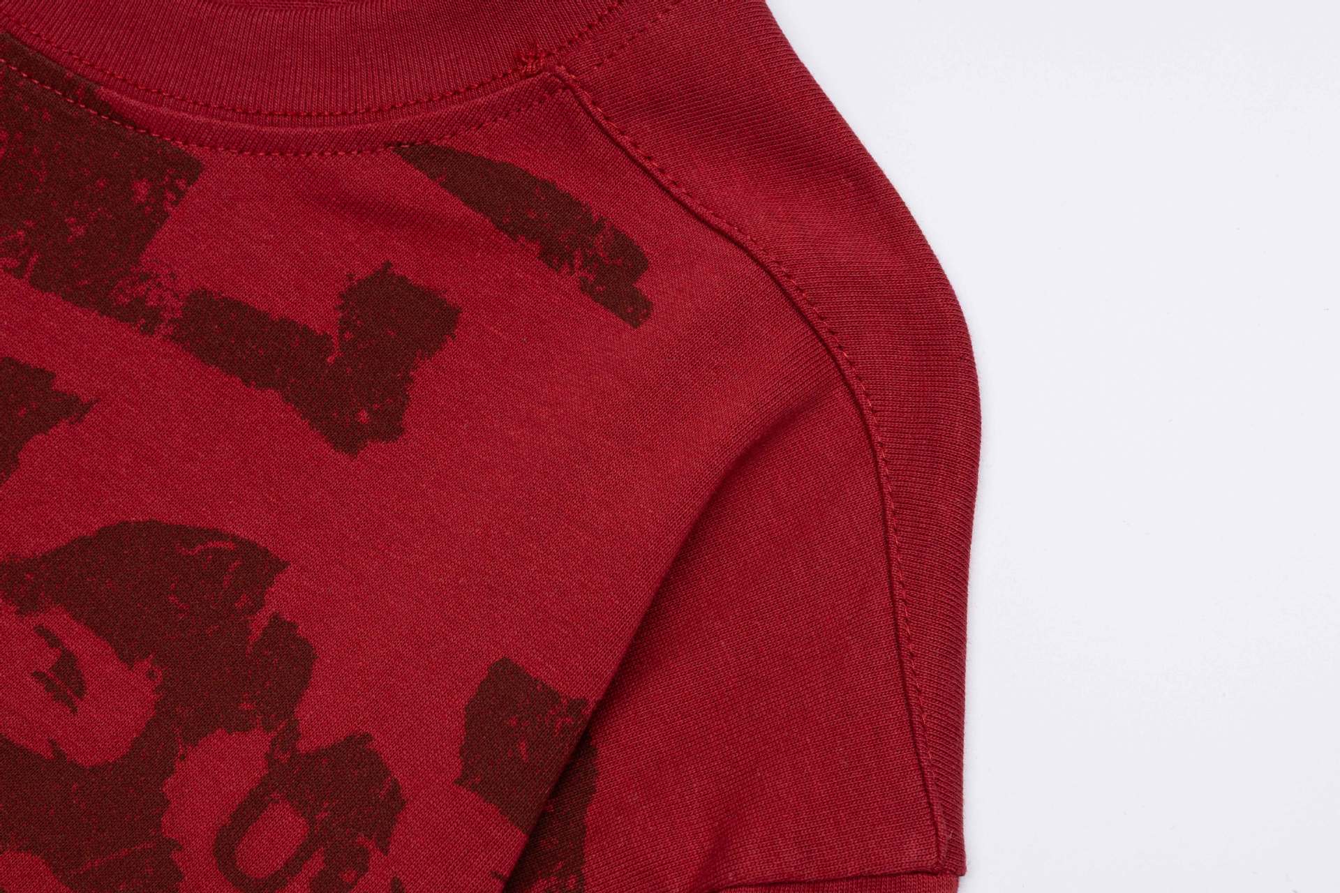 ロングスリーブシャツ ダークパンク グラフィックコラージュプリント スリムフィットTシャツ