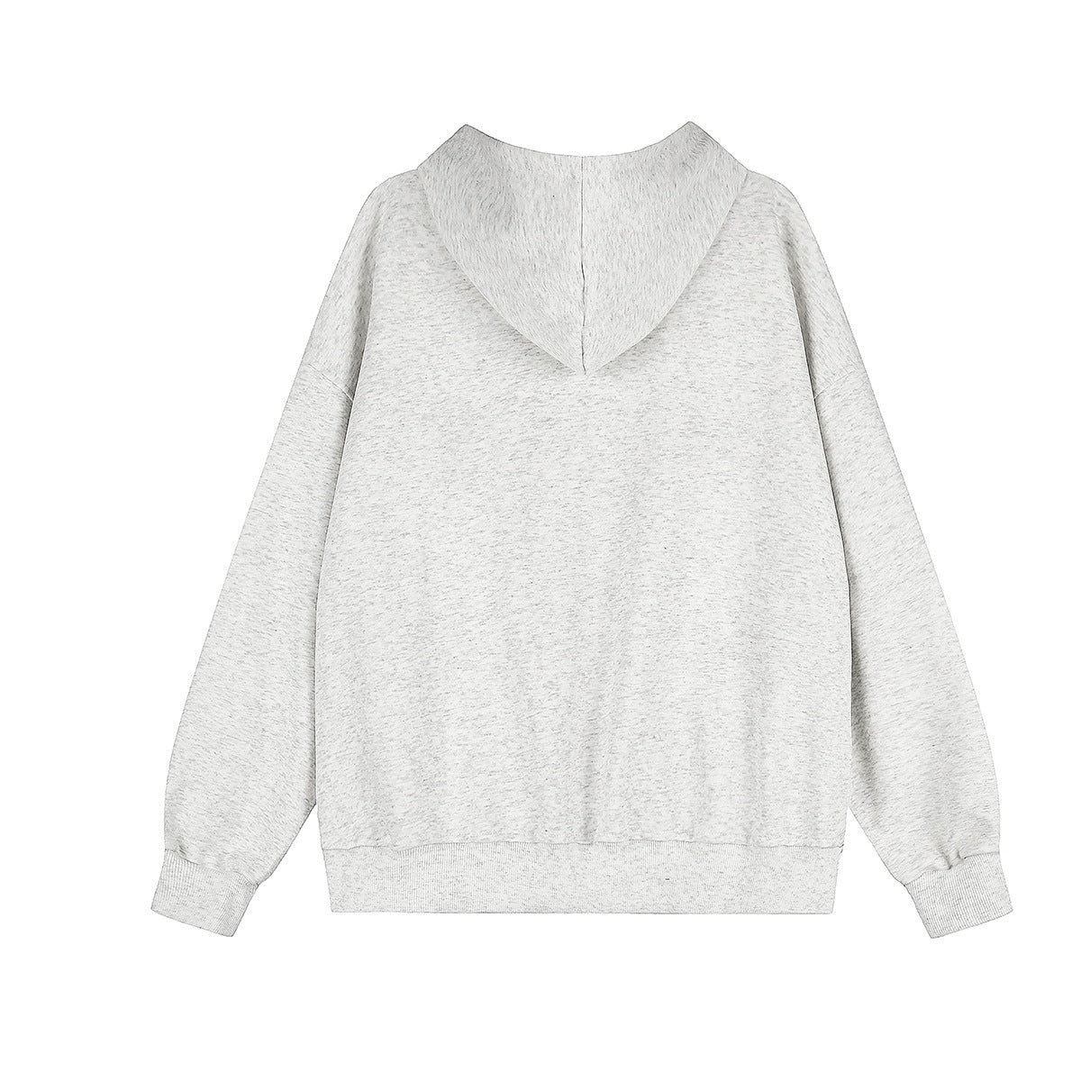 Zip-Hoodie im Vintage-Stil amerikanischer College-Mode mit bestickten Patches