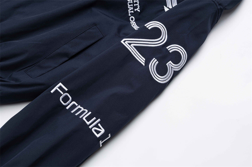 Zip Up Jacket Men – F1 Racing Graphic Oversized Bomber Jacket