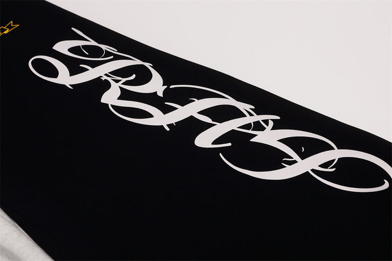 Men's Wide-Leg Sweatpants – Colorblock Union Jack & Camo Print with Script Logo