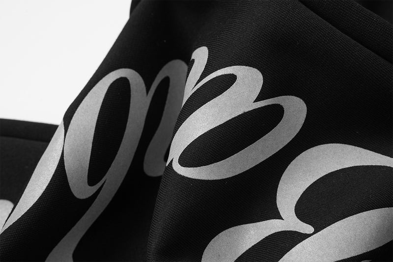 Wide-Leg Sweatpants with Belt Sash and Script Logo Print