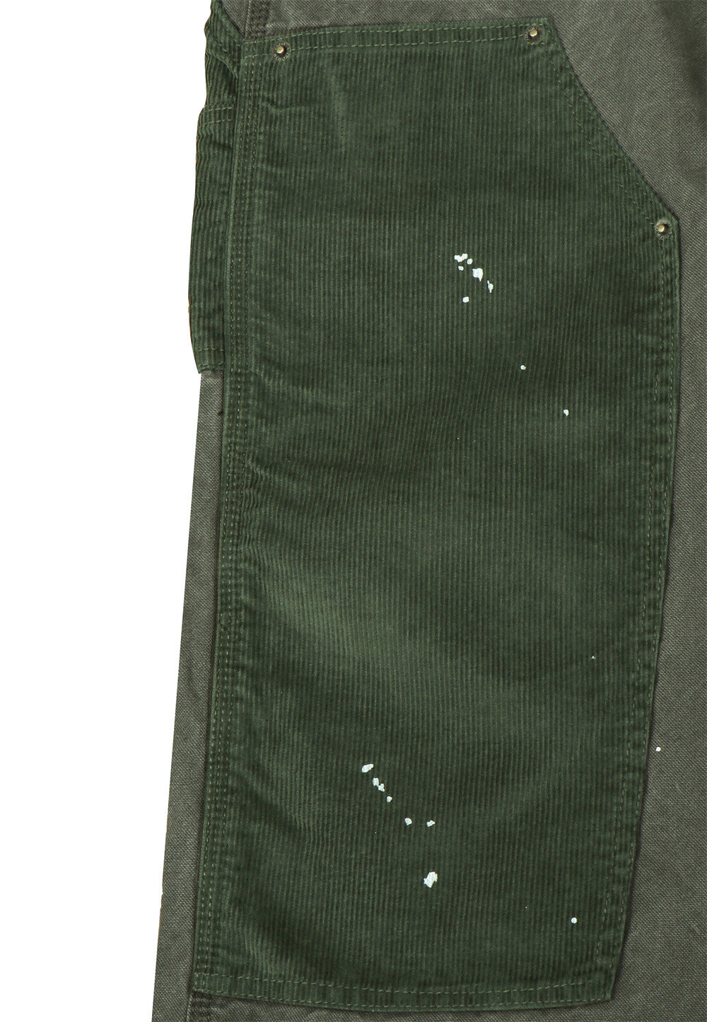 Cordhosen im Patchwork-Carpenter-Stil – Wide Leg, Paint-Splatter, Workwear-Hose