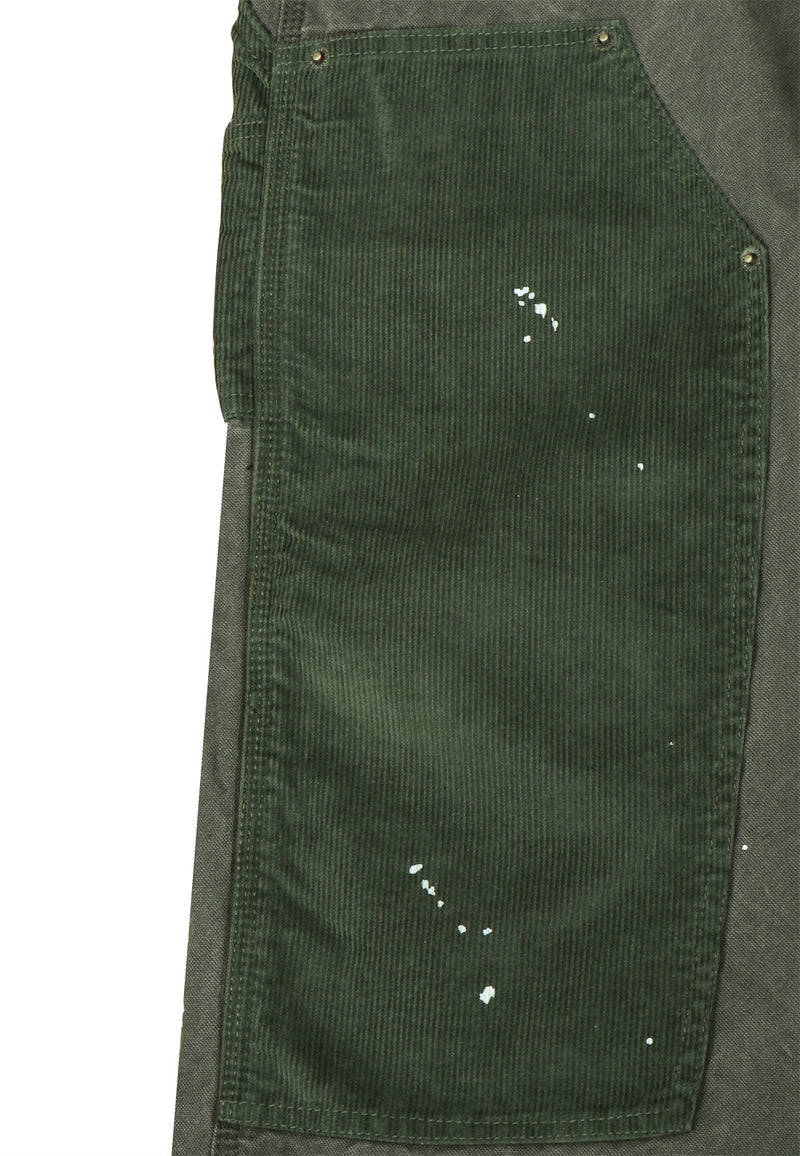 Cordhosen im Patchwork-Carpenter-Stil – Wide Leg, Paint-Splatter, Workwear-Hose