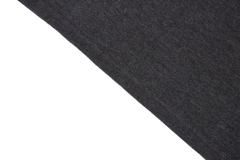 Men's Military-Style Henley Long Sleeve Shirt with Chest Pockets & Epaulettes
