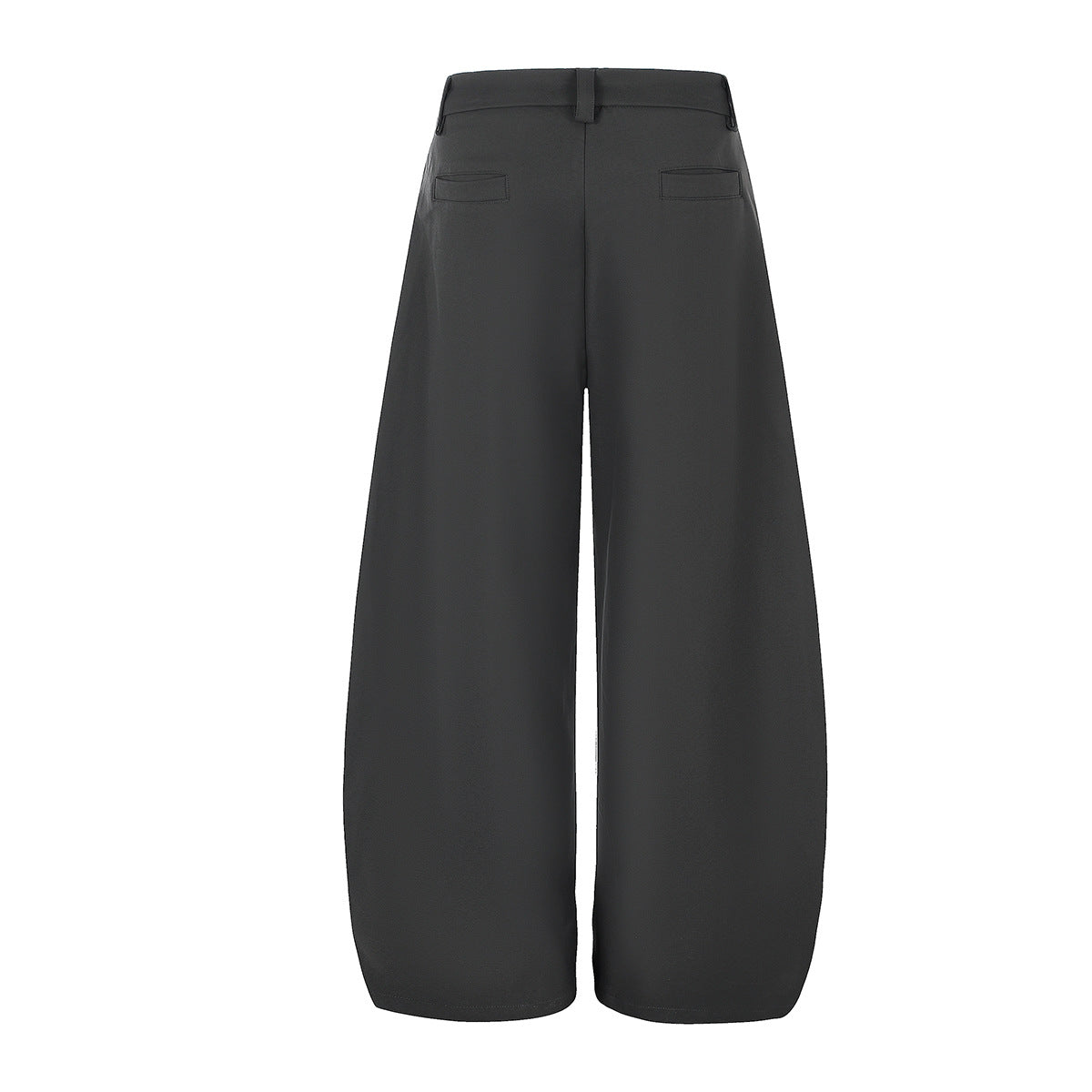 Palazzo-Hose mit weitem Bein und Militärknopf- sowie Riemendetails