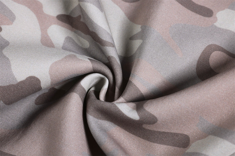 Camo Wide-Leg Sweatpants – Relaxed Fit Drawstring Joggers