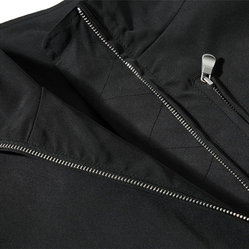 Veste cargo homme oversize à col montant et manches froncées