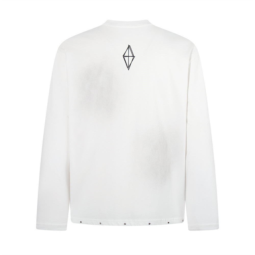 Men's Long Sleeve Shirt – Dark Skeleton Rider Graffiti Graphic Tee