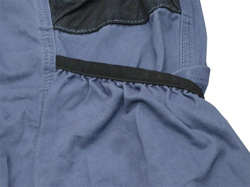 Men's Loose Fit Cargo Pants Wide Leg Bubble Pocket Deconstructed Trousers