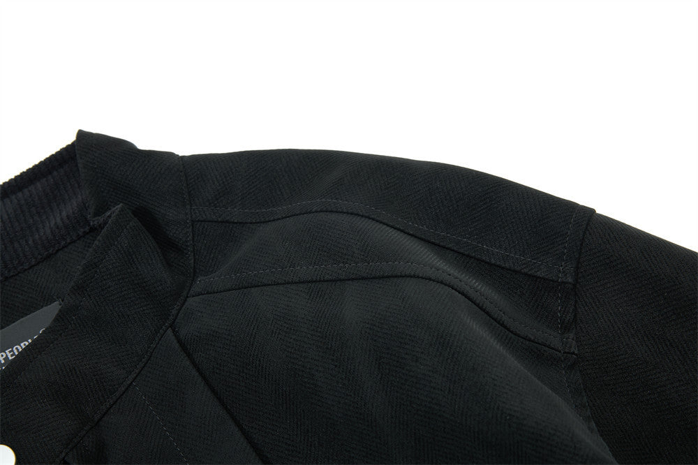 Jacke mit Stehkragen und Reißverschluss – Dekonstruierter Oversized-Schnitt