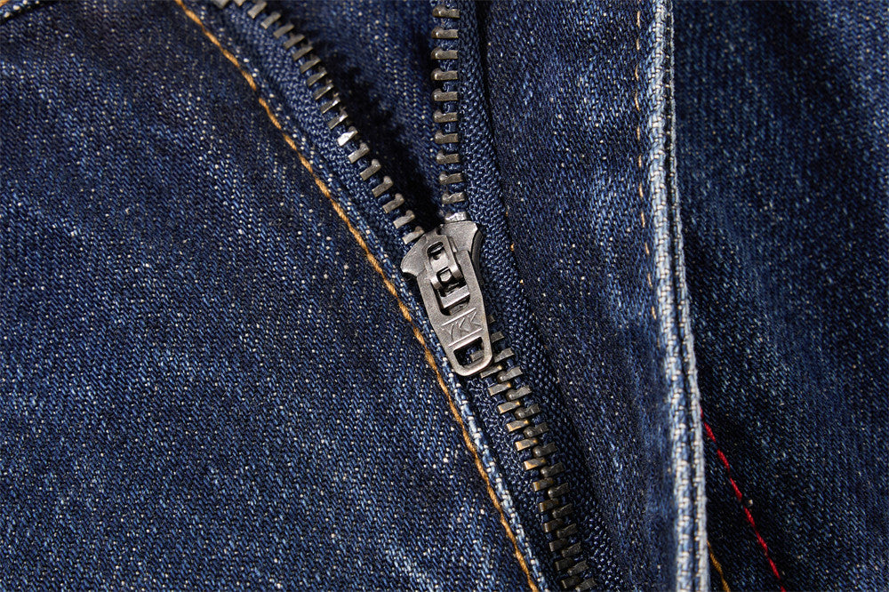 Wide-Leg-Barrel-Jeans für Herren – Deconstructed-Denim im High-Street-Stil mit Kontrast