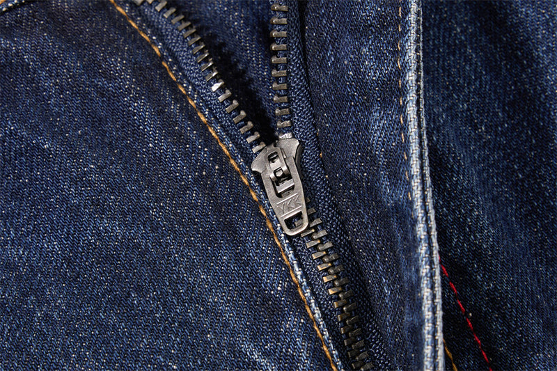 Wide-Leg-Barrel-Jeans für Herren – Deconstructed-Denim im High-Street-Stil mit Kontrast
