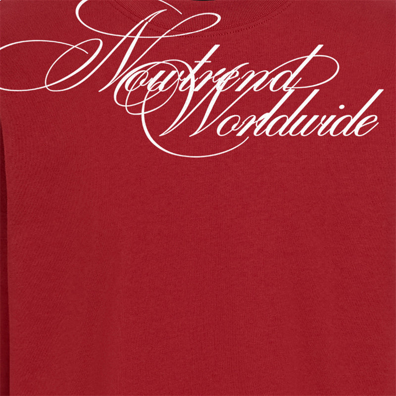 T-shirt graphique à manches longues – Imprimé manuscrit Newtrend Worldwide, coupe décontractée