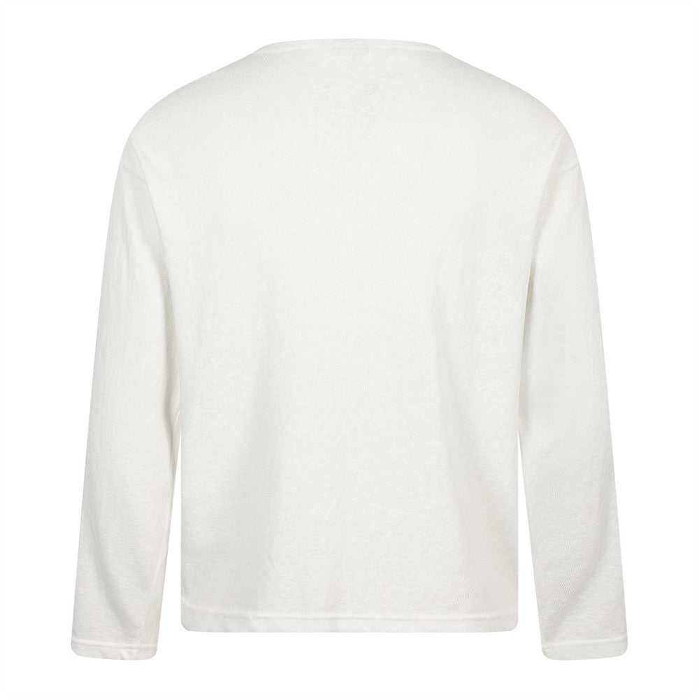 Carousel Horse Graphic Long-Sleeve T-Shirt – Relaxed Fit Crew Neck