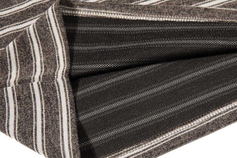 Men's Striped Henley Long-Sleeve Shirt – Vintage American Lazy Style