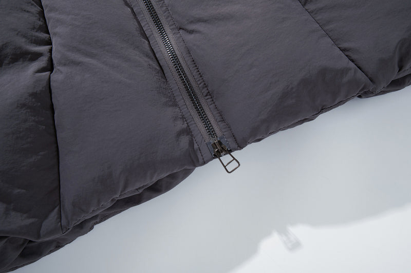 Padded Puffer Vest Stand Collar Zip-Up Sleeveless Jacket