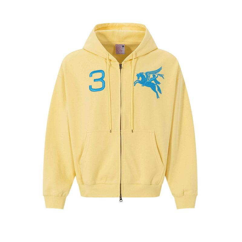 Sweat à capuche zippé brodé Pegasus – Streetwear américain numéro 3