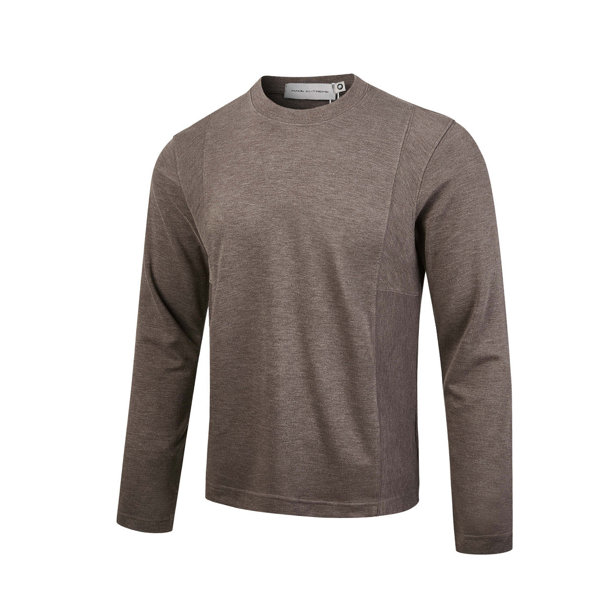 Men's Long Sleeve Crew Neck Shirt – Relaxed Fit Solid Tee