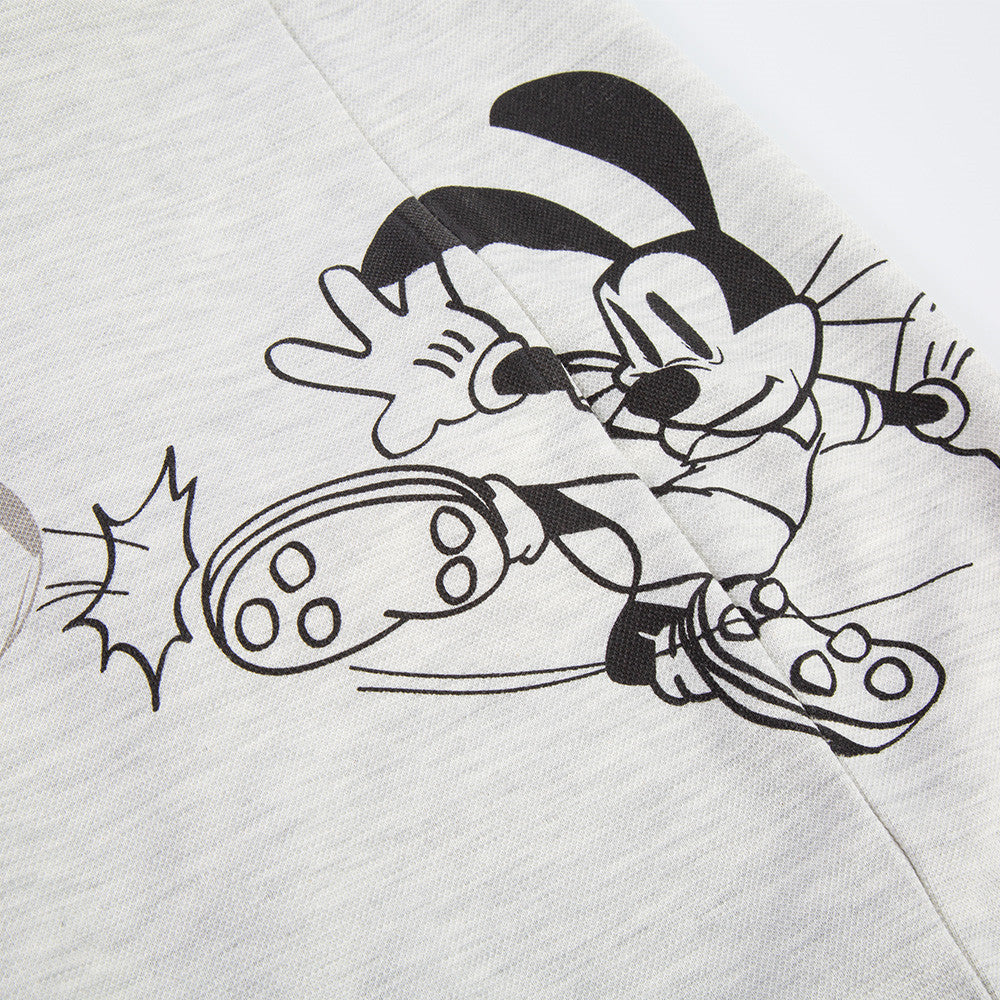 Mickey Mouse Graphic Print Wide-Leg Sweatpants – Y2K Hip Hop Street Style