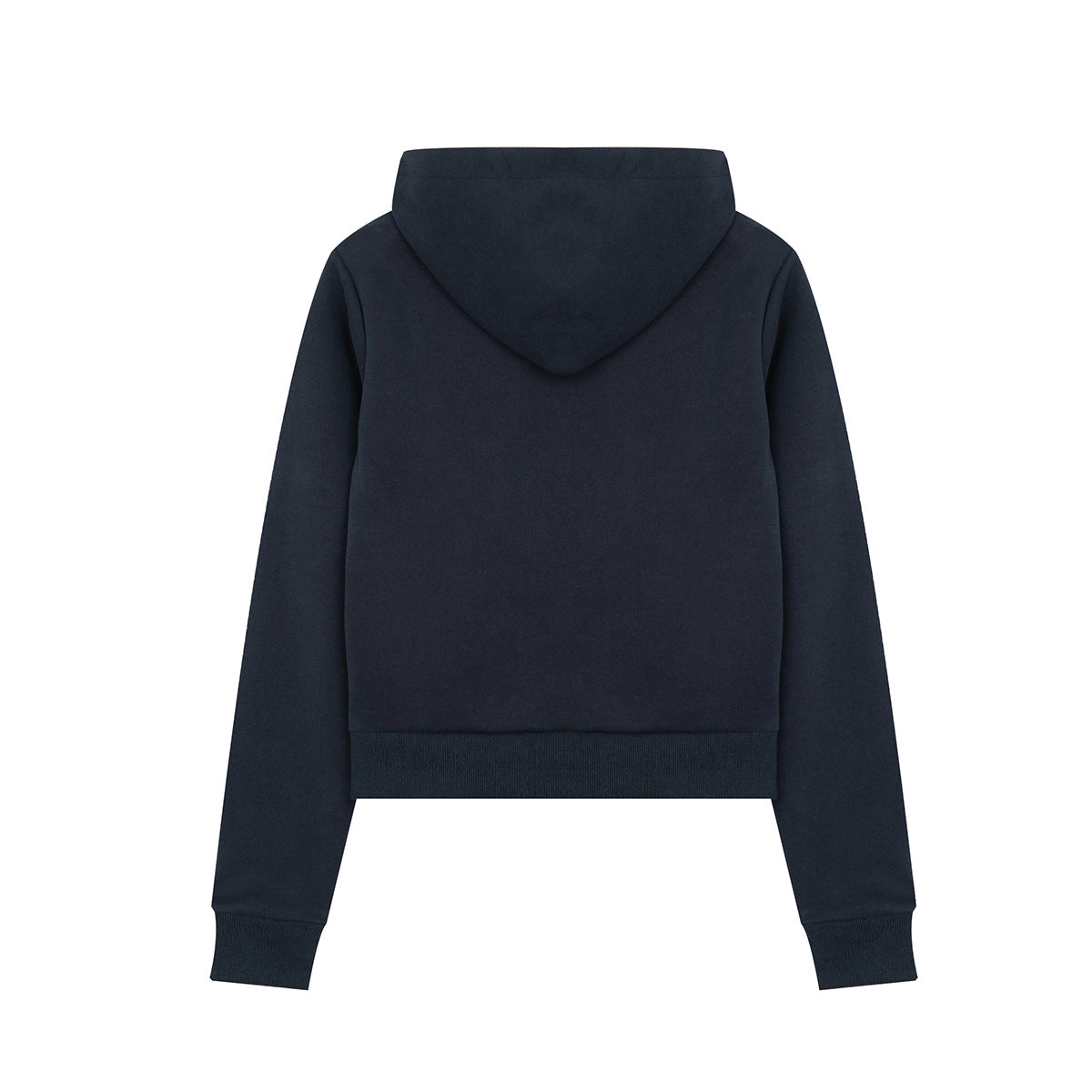 Mershier スパイラルグラフィック ジップアップ クロップドフーディー