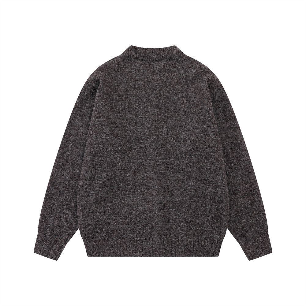 Gilet-pull boutonné oversize en maille pour homme