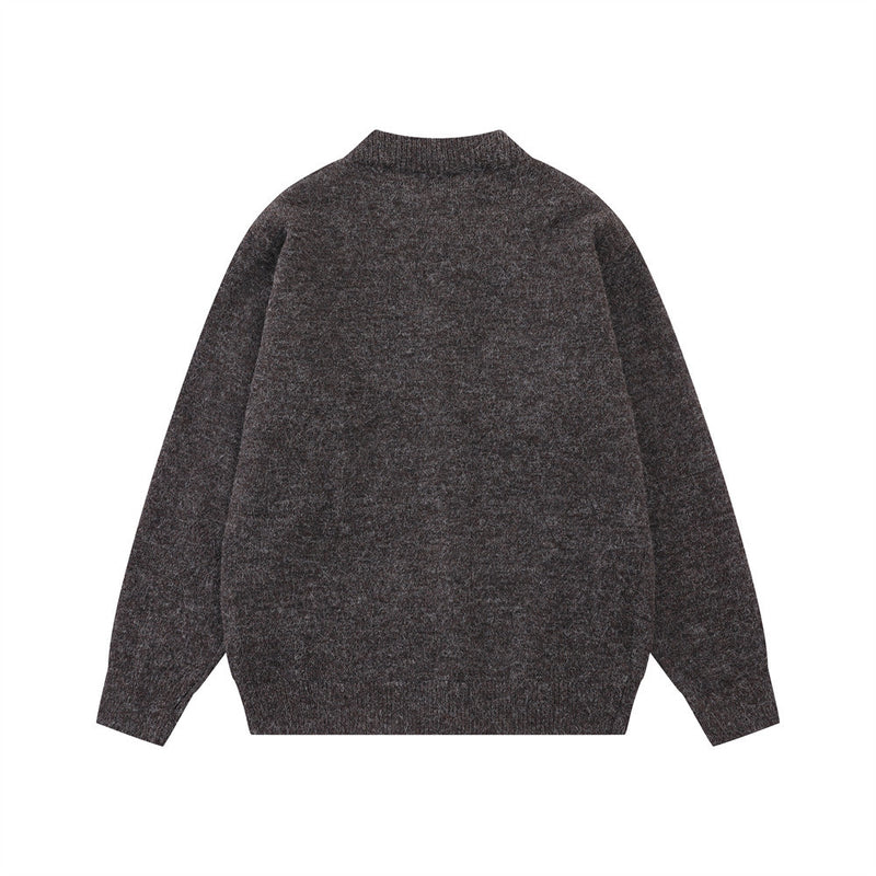 Gilet-pull boutonné oversize en maille pour homme