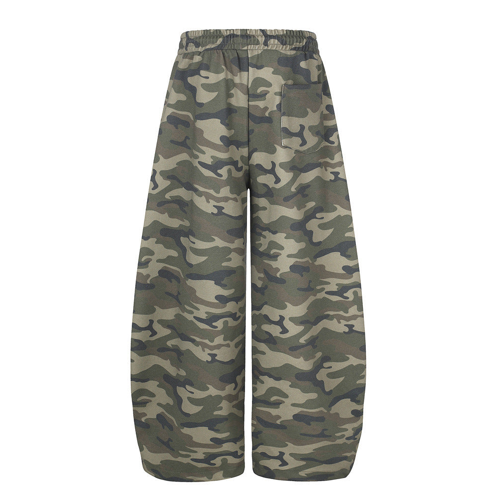 Pantalon de jogging camo à jambes larges – Jogger homme oversize streetwear hip-hop
