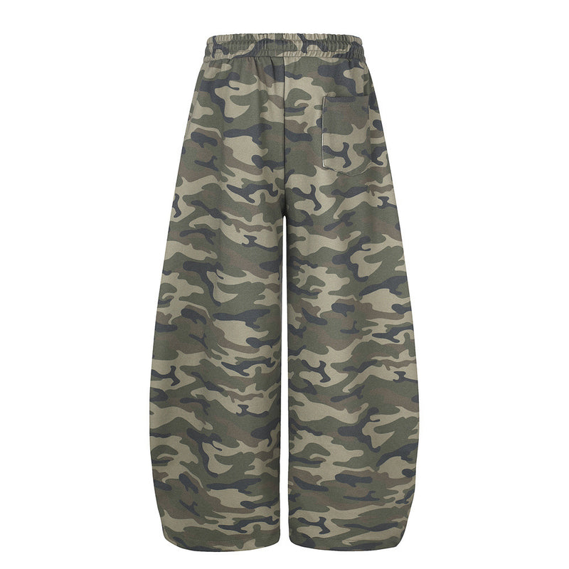 Pantalon de jogging camo à jambes larges – Jogger homme oversize streetwear hip-hop