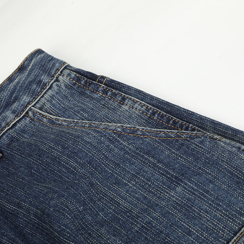 Baggy Black Jeans für Herren – Wide-Leg-Barrel-Fit aus verwaschenem Denim