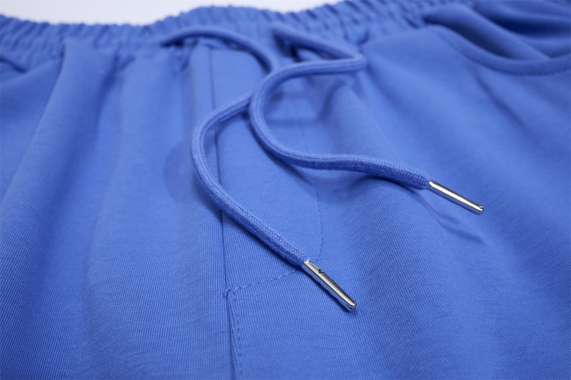 Wide Leg Sweatpants with Stripe & Mellifluous Graphic Print