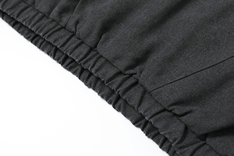 Washed Pullover Training Jacket with Polo Collar and Varsity Graphic Print