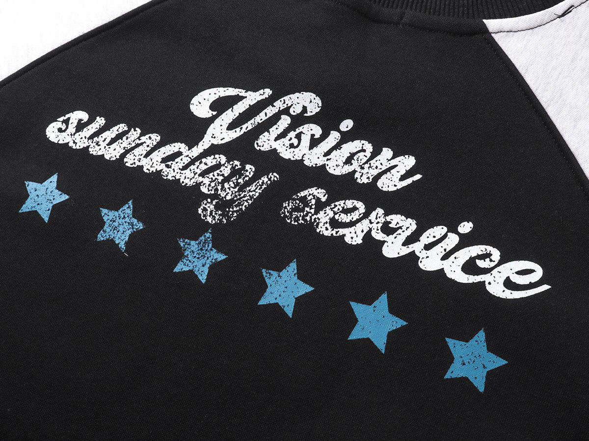 Archspectra Vision 90 Raglan Sweatshirt – Sweat oversize à motif vintage américain