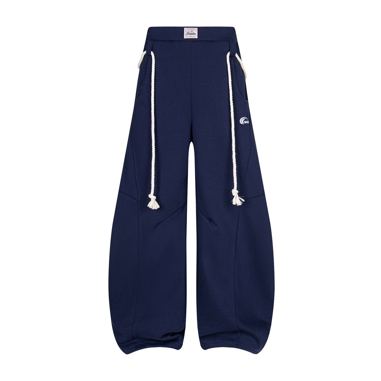 Wide-Leg Sweatpants with Rope Drawstring – Oversized Retro Streetwear Trousers