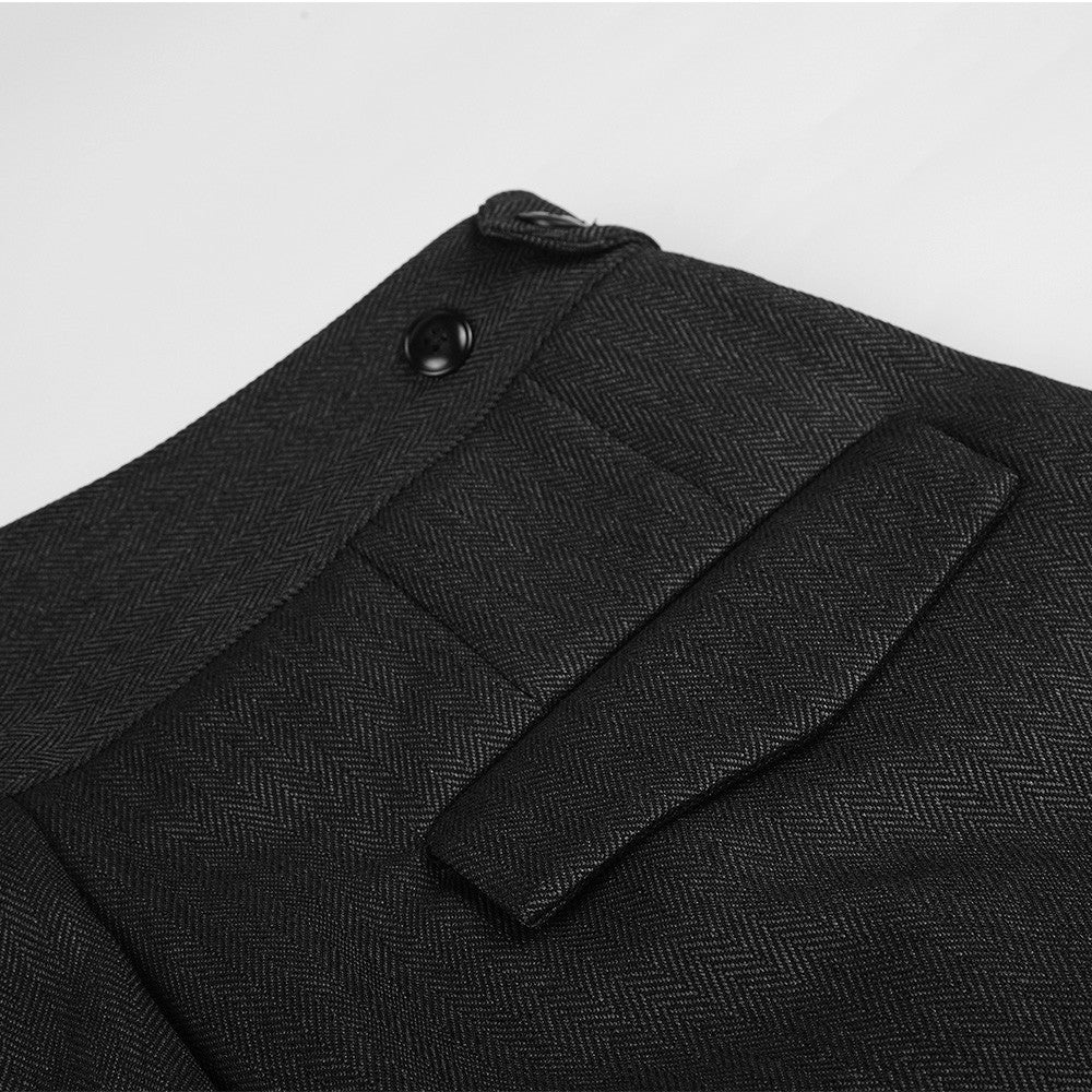 Wide-Leg Pleated Trousers – High-Waist Oversized Silhouette