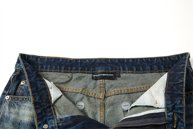 American Vintage Washed Wide-Leg Jeans – Men's Baggy Dad Pants