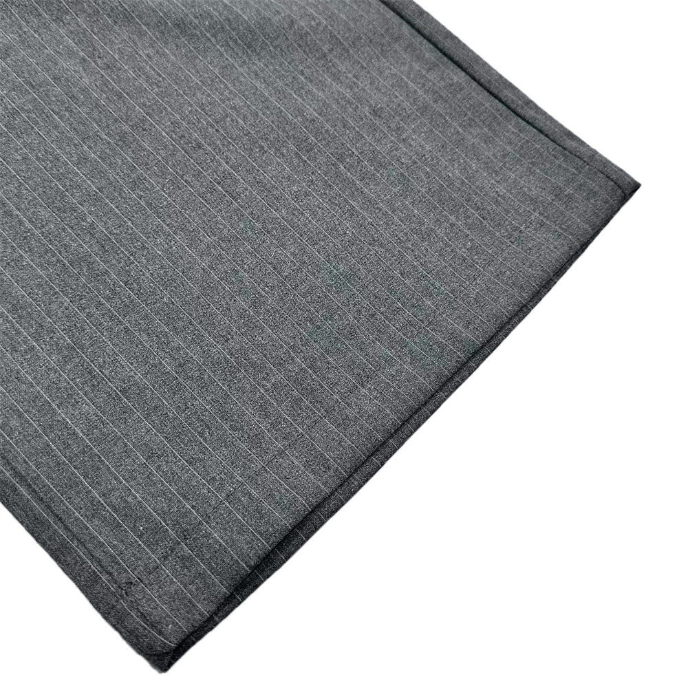 Pantalones de vestir de pierna ancha con raya diplomática – Pantalones plisados de corte recto para hombre