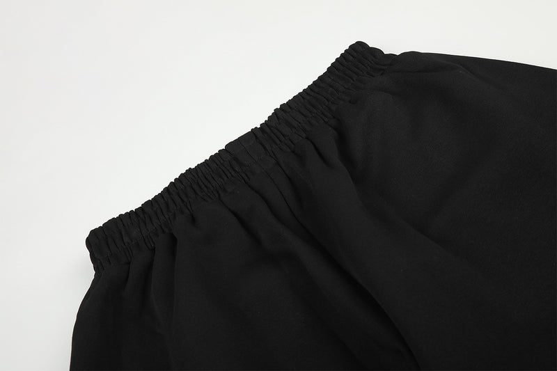 Wide-Leg Graphic Sweatpants – Rise Against Print, Washed Streetwear Baggy Fit