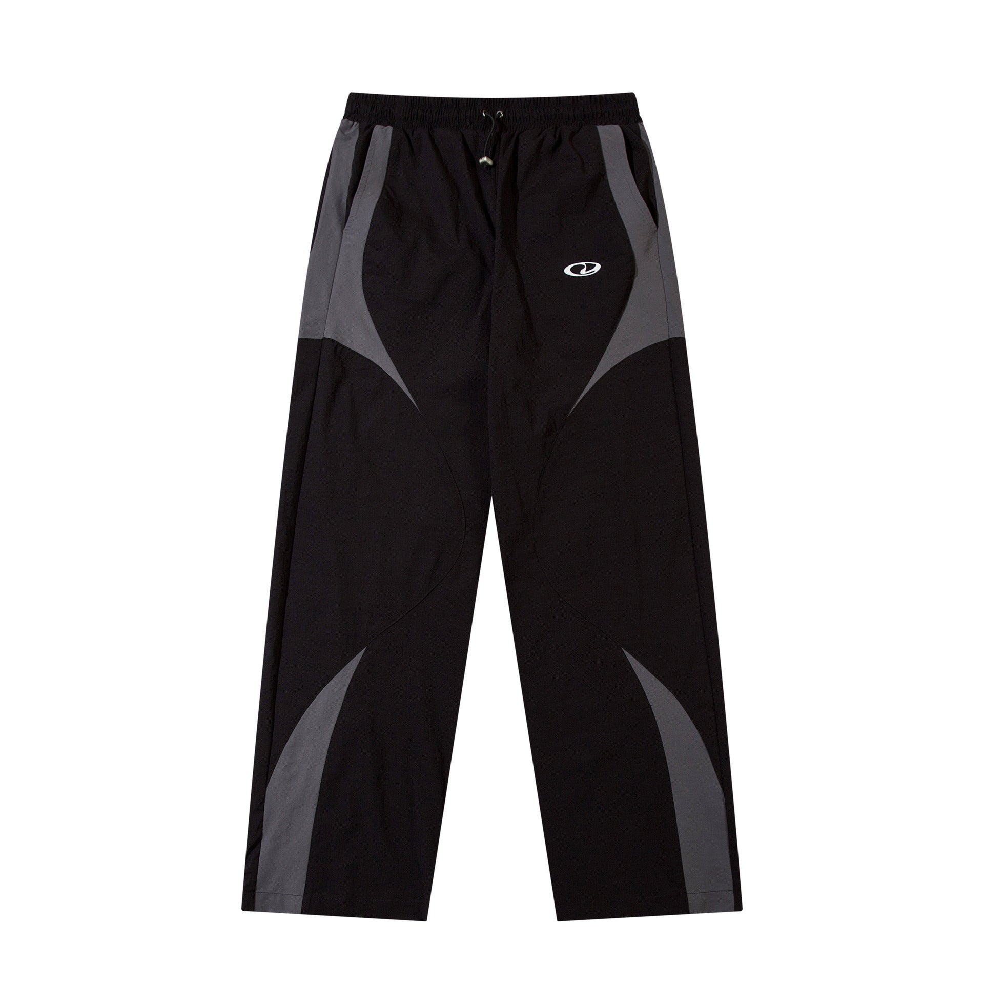Herren-Trackpants mit kontrastierender Paspel und Colorblock-Seiteneinsätzen