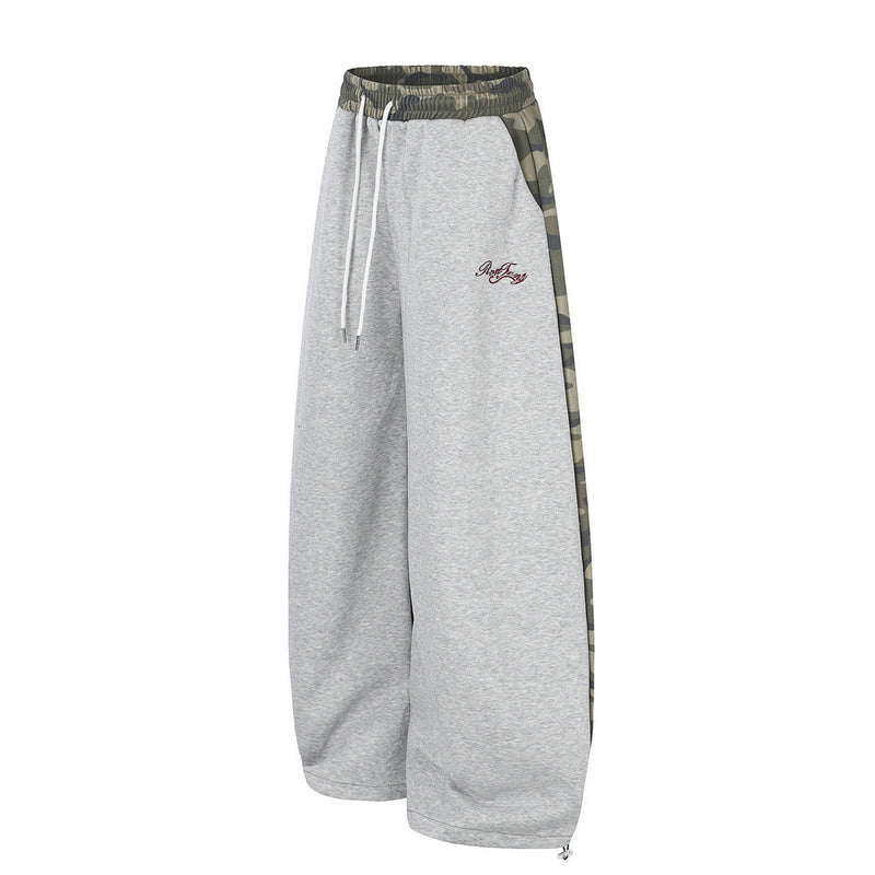 Pantalon de jogging camo à jambes larges – Jogger homme oversize streetwear hip-hop
