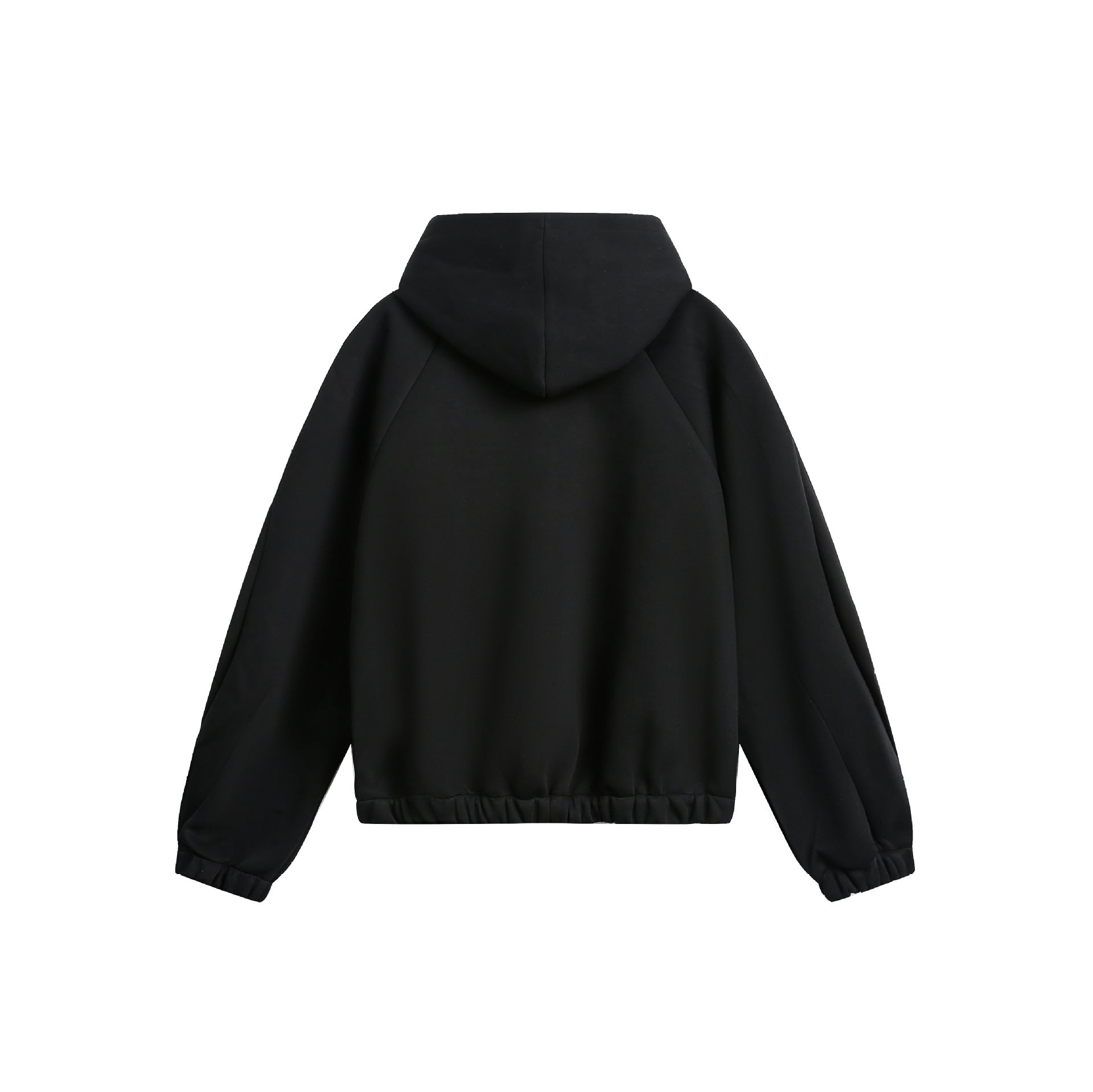 Hoodie zippé oversize doublé en molleton